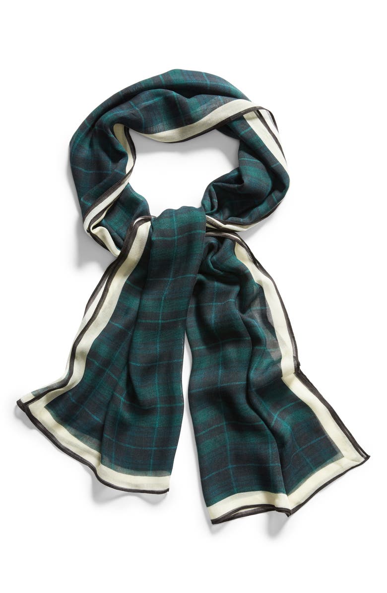 Rebecca Minkoff Plaid Scarf, Alternate, color, 