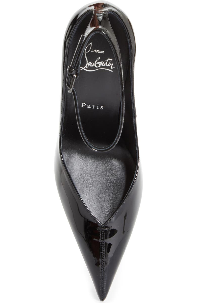 Christian Louboutin Miss Z Erozee Ankle Strap Pump, Alternate, color, Black/ Black