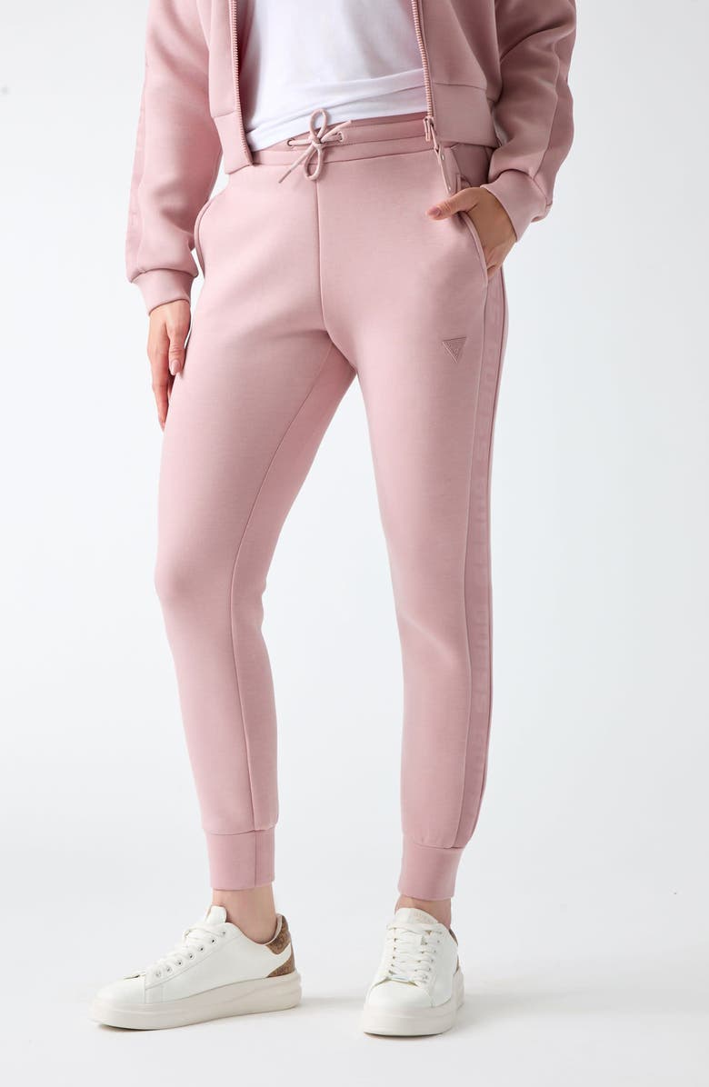 GUESS Allie Scuba Knit Joggers, Main, color, Light Pink