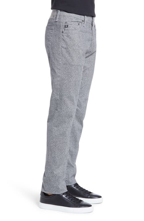 Ag Tellis Herringbone Slim Fit Pants In Gray