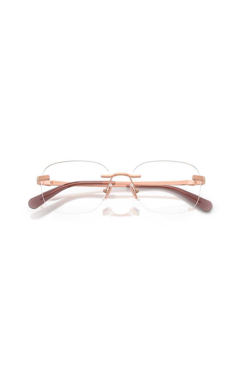 COACH 55mm Irregular optical glasses, Alternate, color, Rose Gold