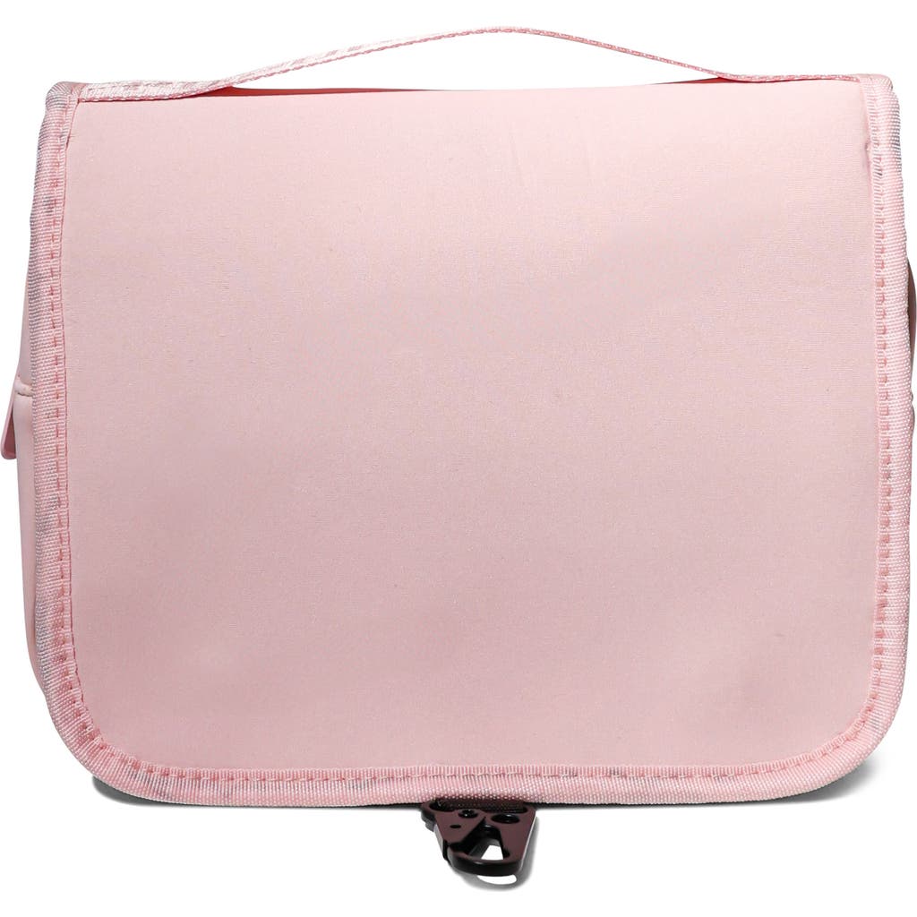 Pop Ups Brand Neoprene Water Resistant Hanging Toiletry Case In Pink