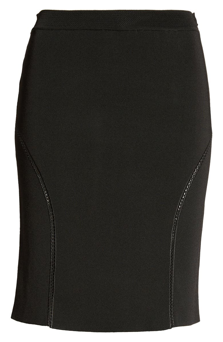 TOM FORD Openwork Embroidery Inset Sweater Skirt, Alternate, color,