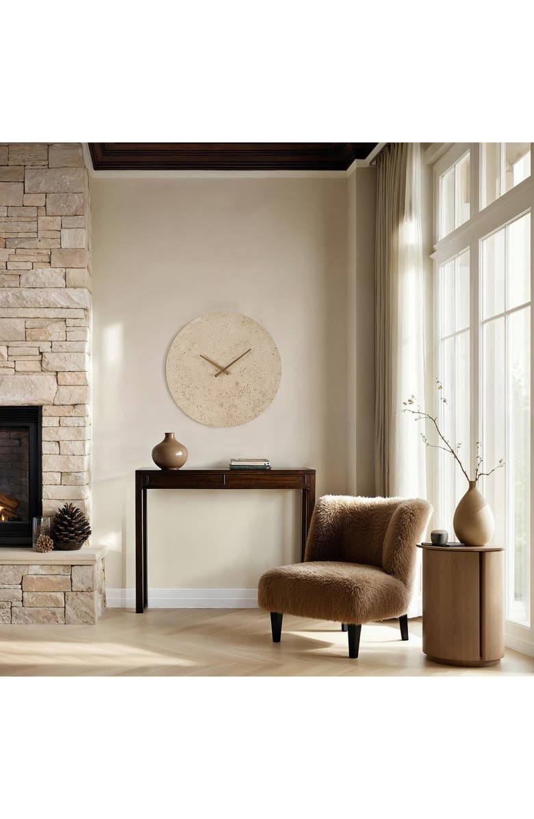 Renwil Fusion Natural Wall Clock, Alternate, color,