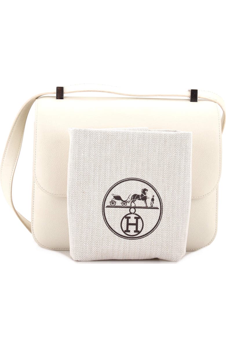 Pre-Owned Hermes Constance Optique Bag Evercolor 24, Alternate, color, Blanc