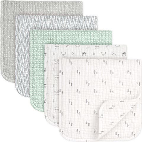 5-Pack Lyra Muslin Burp Cloths