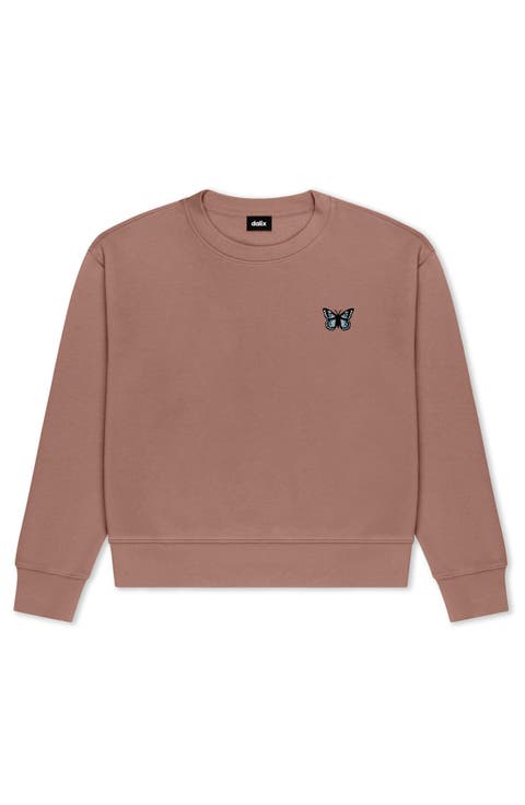 Butterfly Relaxed Fleece Crewneck Sweatshirt