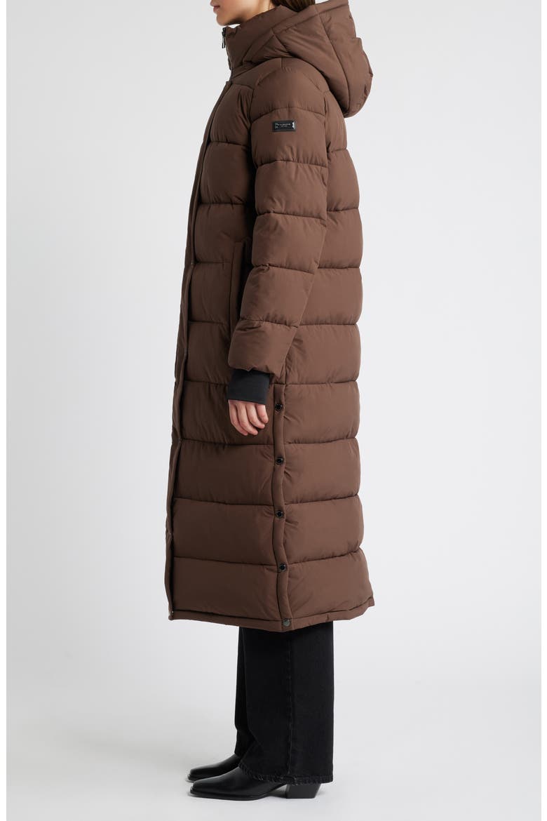 Long Puffer Coat, Alternate, color, ESPRESSO