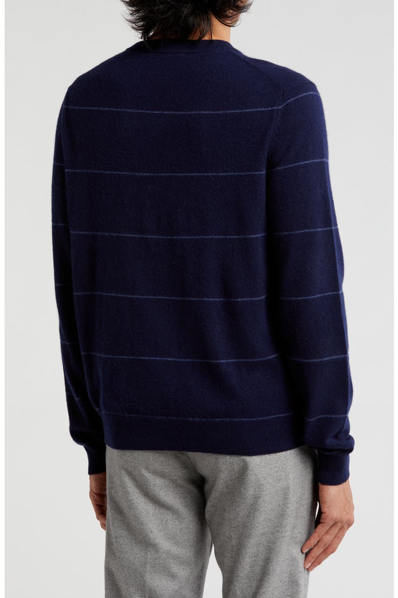 Stripe Cashmere Sweater, Alternate, color, NVY