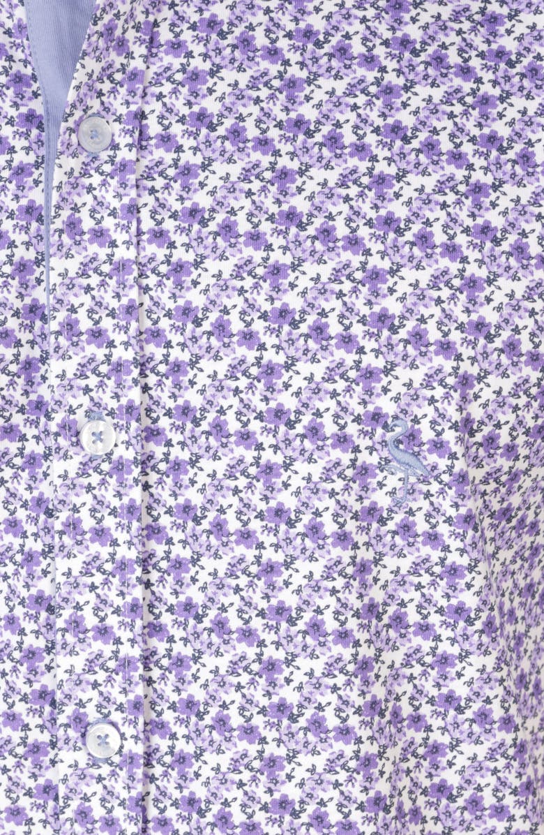 TailorByrd Retro Floral Knit Short Sleeve Shirt, Alternate, color,