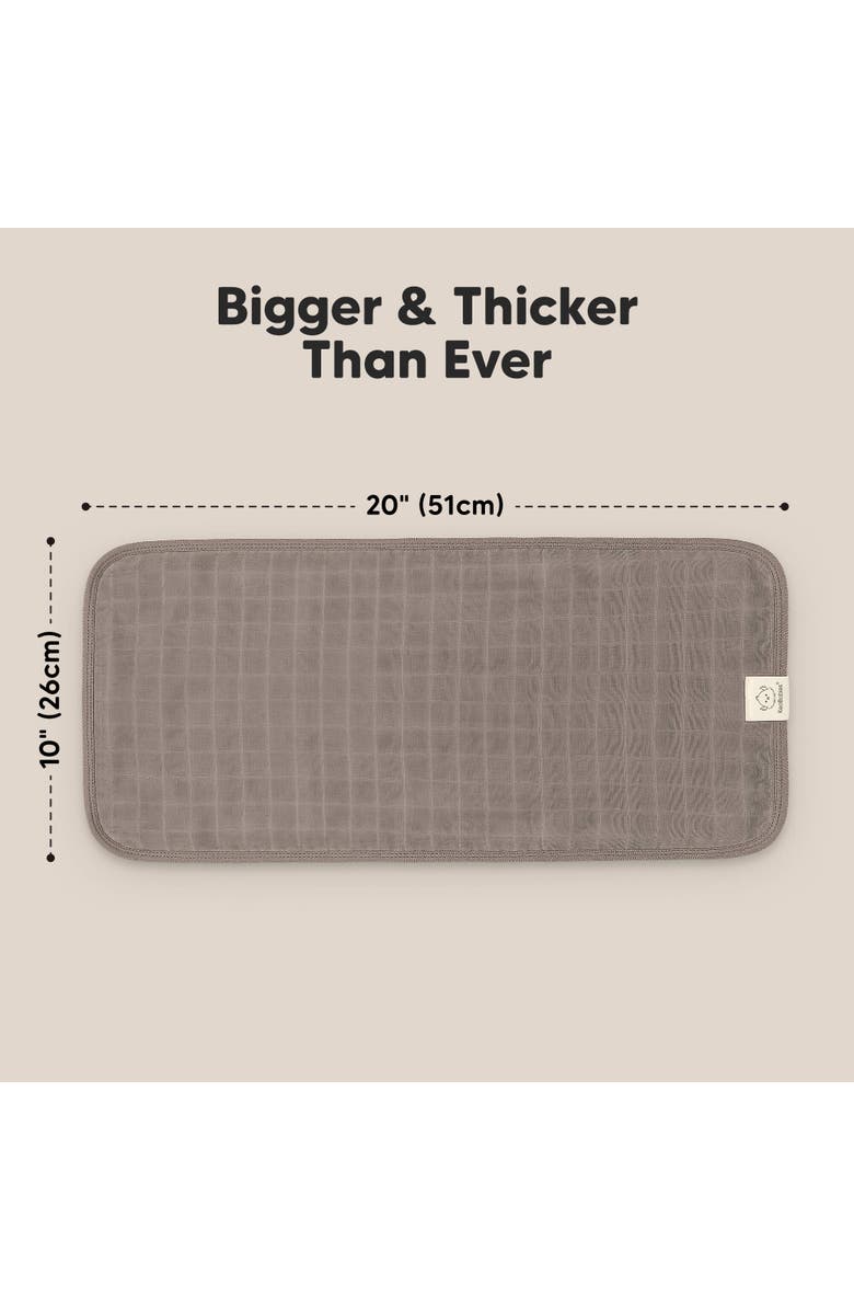 KeaBabies 5-Pack Lumi Muslin Burp Cloths, Alternate, color, Nimbus