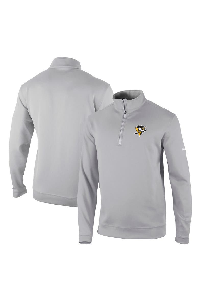 Columbia Men's Columbia Gray Pittsburgh Penguins Wickham Hills Omni-Wick Quarter-Zip Jacket, Main, color, Gray