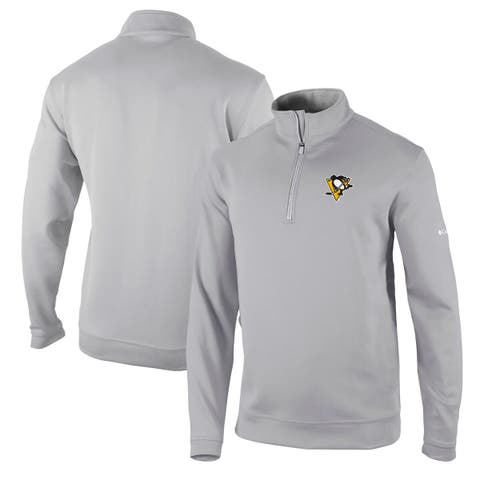 Men's Columbia Gray Pittsburgh Penguins Wickham Hills Omni-Wick Quarter-Zip Jacket