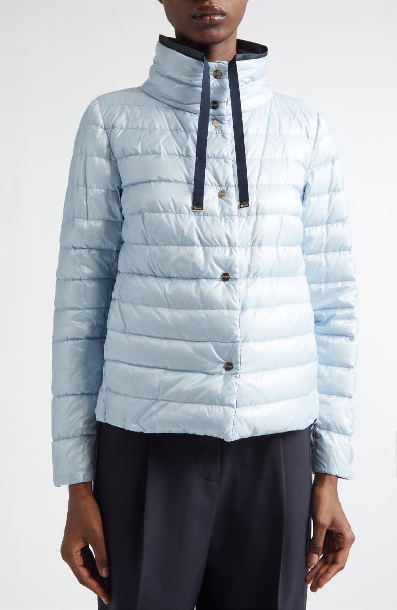 Herno Ultralight Reversible Down Jacket, Alternate, color, 9290 Navy To Pearl Grey
