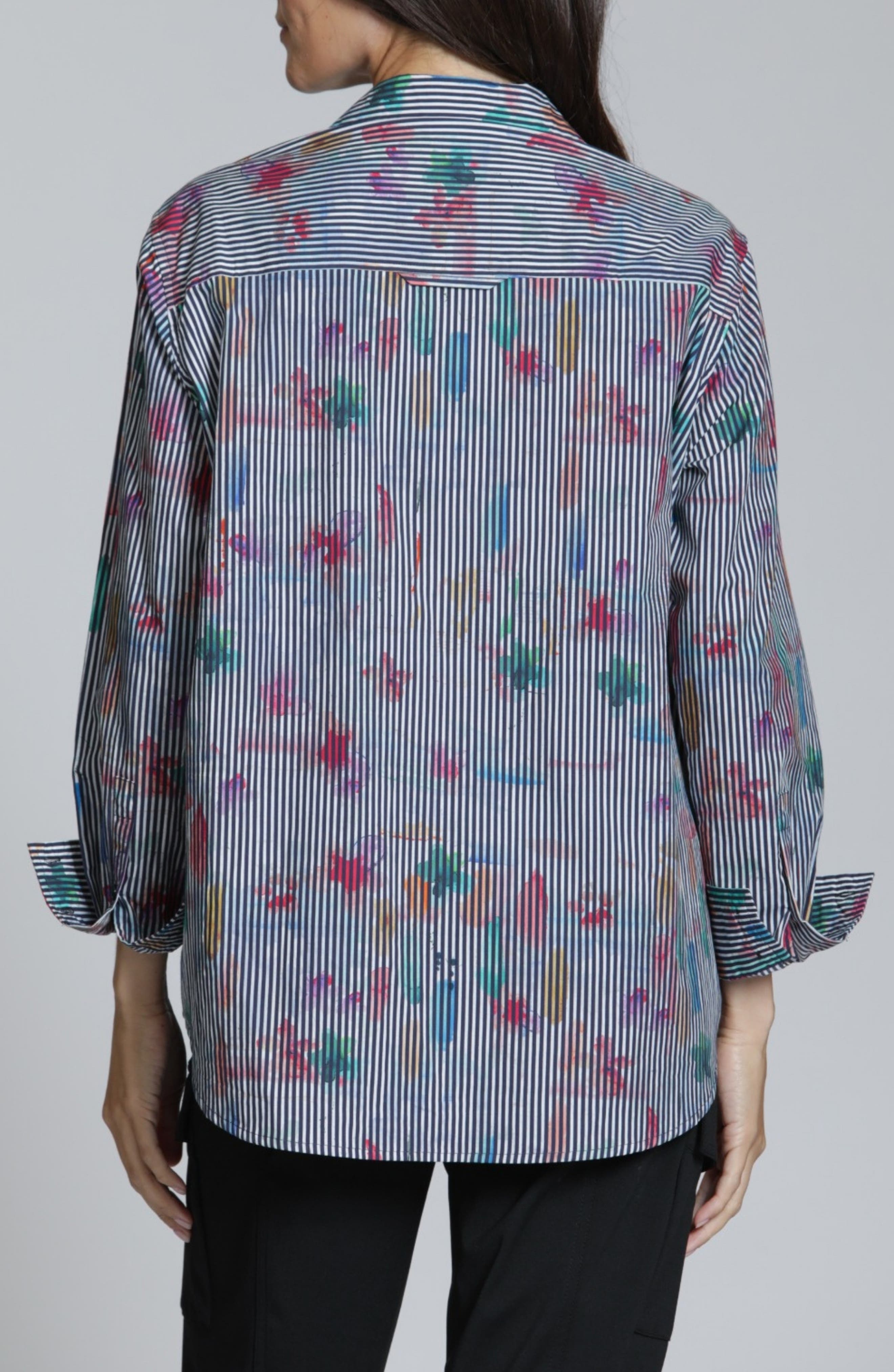 Print Cotton Button-Up Shirt - image 2