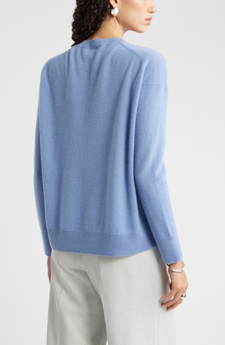Nordstrom V-Neck Cashmere Sweater, Alternate, color, Blue Bel Air