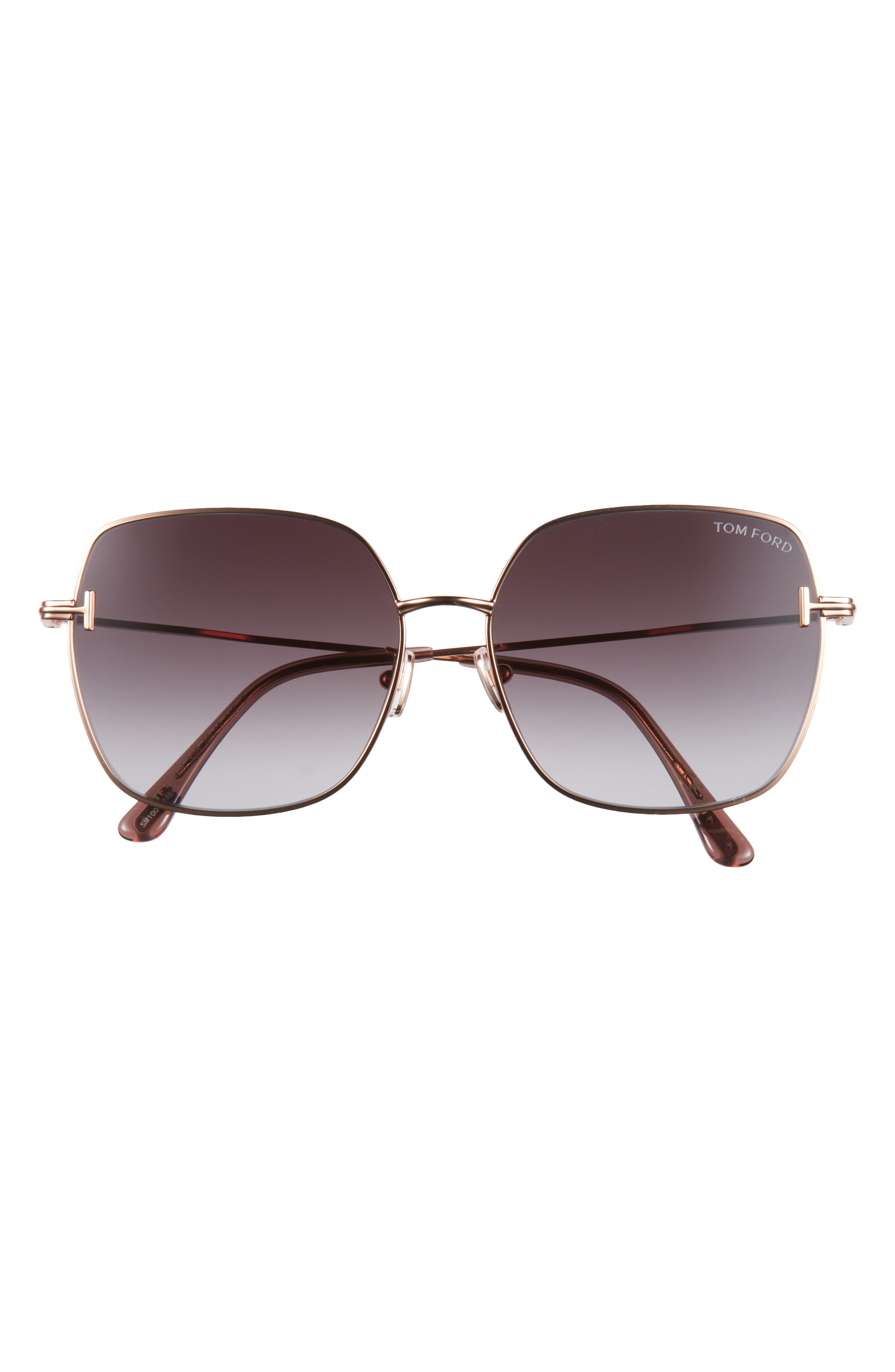 TOM FORD 59mm Square Gradient Sunglasses