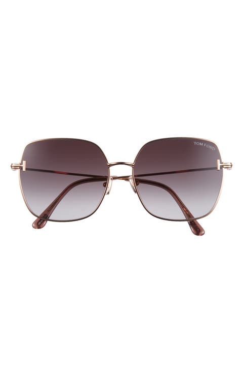 59mm Square Gradient Sunglasses