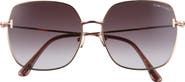 TOM FORD 59mm Square Gradient Sunglasses