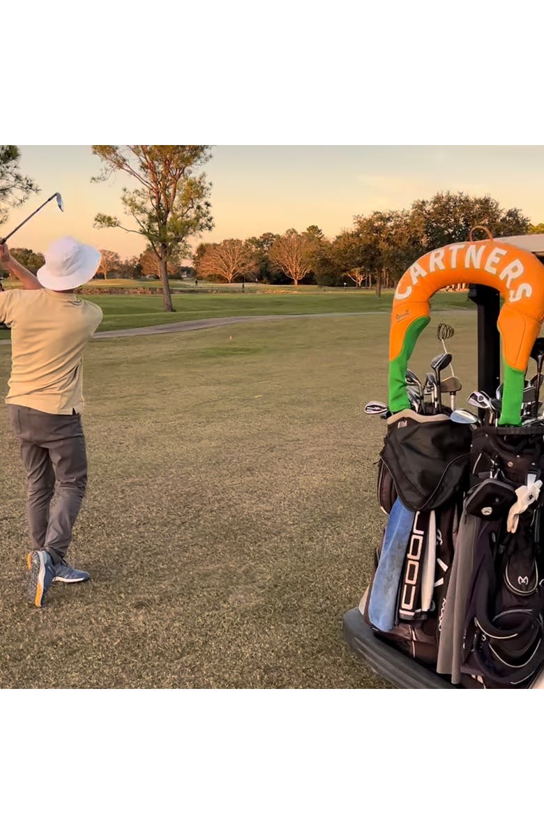 9Putt Cartners Golf Headcover Driver Fairway Club Cover, Alternate, color, Multicolored