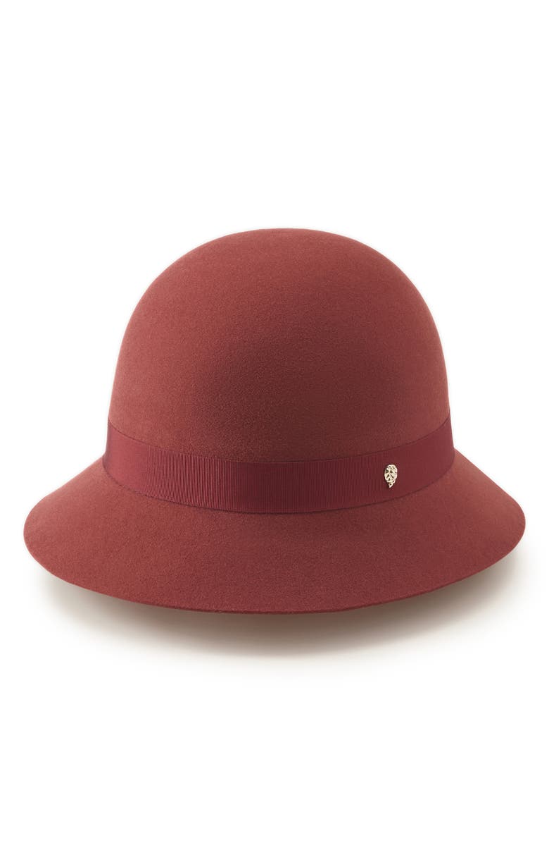 Helen Kaminski Etta Conscious Merino Wool Hat, Main, color, Deep Rust