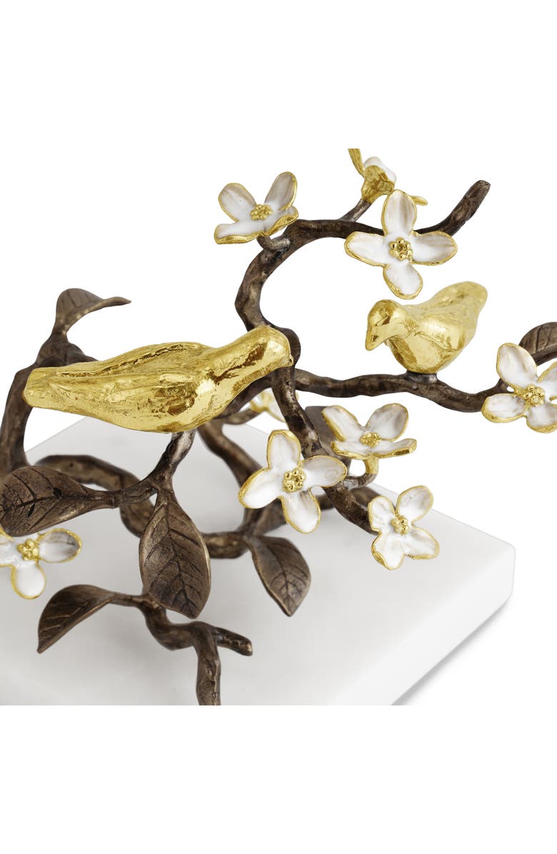 Michael Aram Lovebirds Decorative Object, Alternate, color, Brass/ Gold/ White