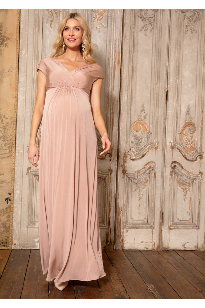 Francesca Maternity Maxi Dress, Alternate, color, Blush