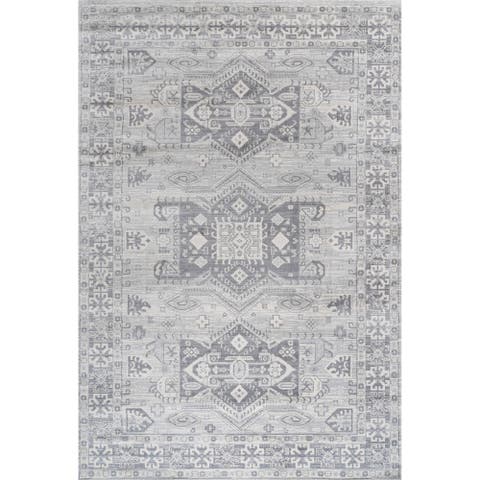Modern Persian Vintage Medallion Area Rug