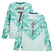 PUMA Men's Puma Cristiano Ronaldo White Portugal National Team 2026 Away Replica Long Sleeve Jersey