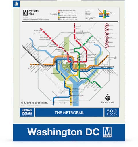 DC Metro Map 500 Piece Puzzle