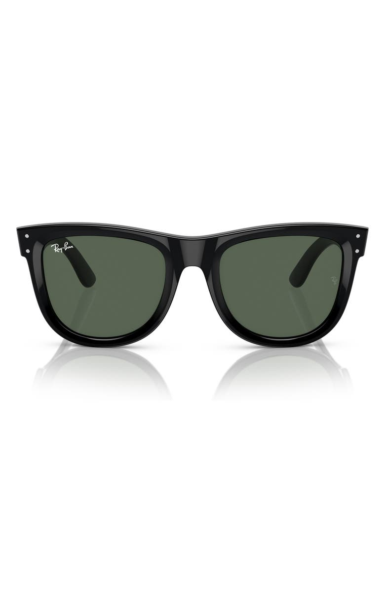 Ray-Ban Wayfarer Reverse 53mm Square Sunglasses, Alternate, color, Dark Green