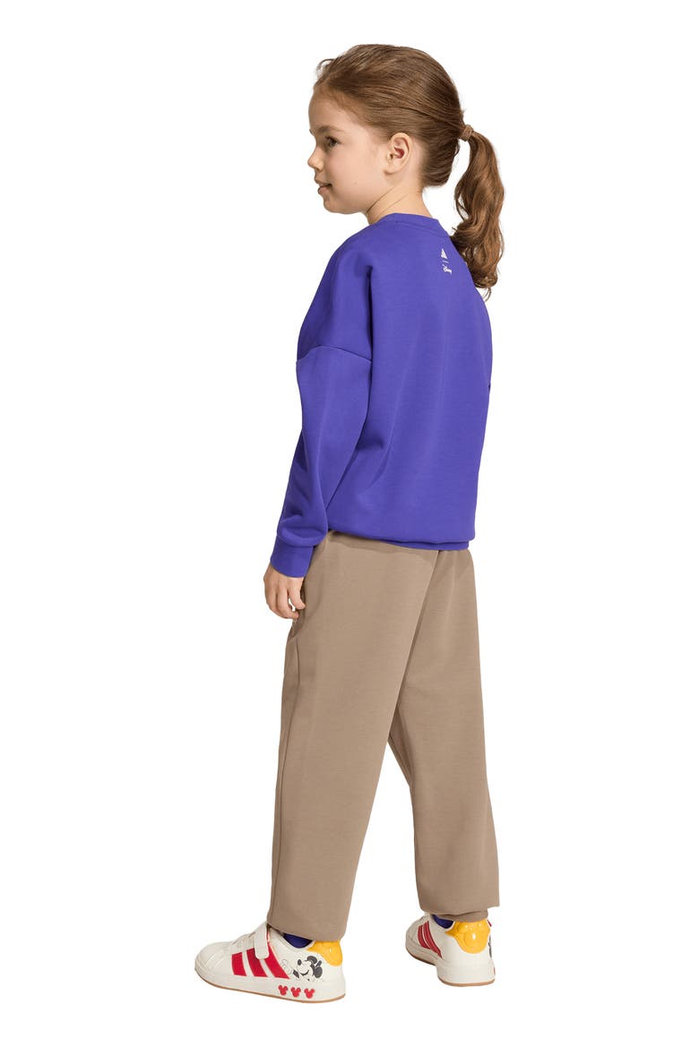 x Disney Kids' Mickey Mouse Sweatshirt & Joggers Set, Alternate, color, PURE PURPLE/ OFF WHITE