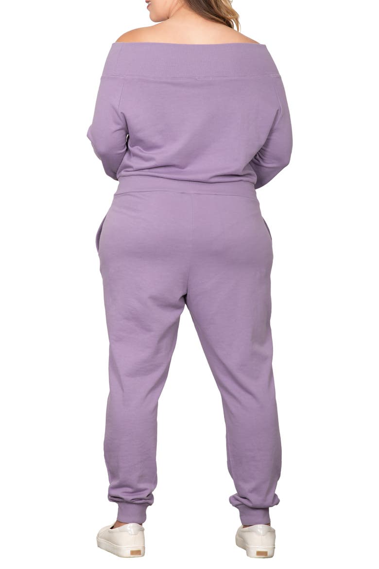 Off-the-Shoulder Jumpsuit, Alternate, color, LAVENDER