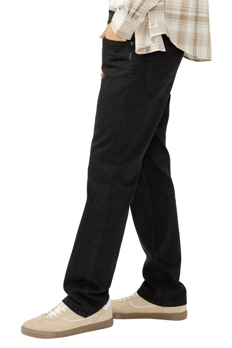 Grayson Classic Straight Leg Jeans, Alternate, color, BLACK