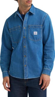 Lee 91-J Worker Long Sleeve Button Up Shirt