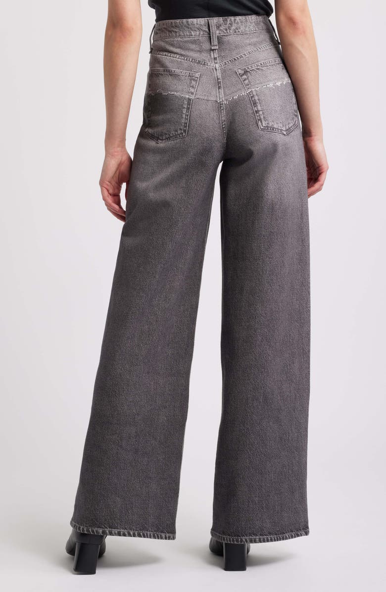 rag & bone Miramar Sofie High Waist Wide Leg Cotton Terry Sweatpant Jeans, Alternate, color,