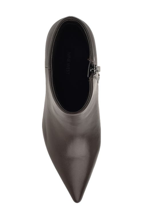 Nine West Savie Block Heel Bootie In Brown