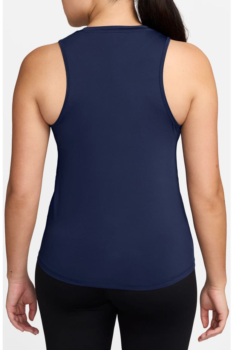 One Dri-FIT Tank, Alternate, color, MIDNIGHT NAVY/ WHITE