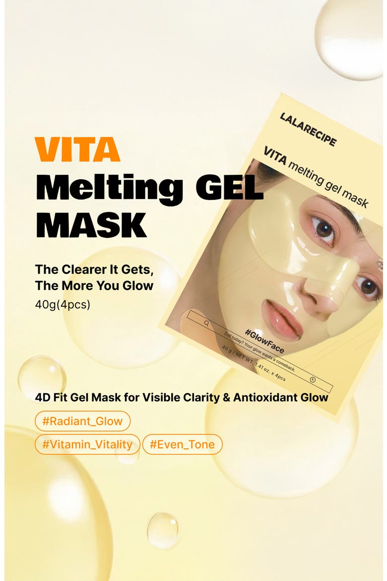 Vita Melting Gel Mask Set of 4, Alternate, color, Yellow