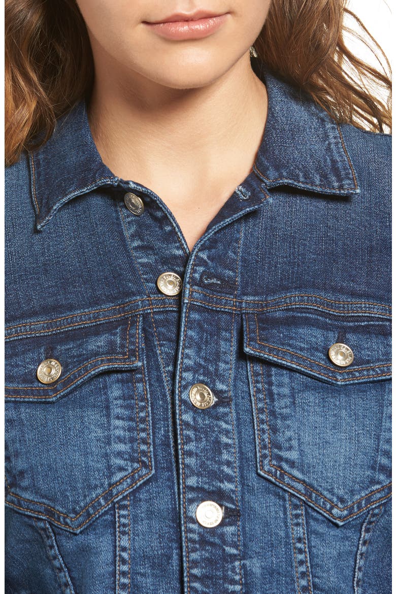 Classic Denim Jacket, Alternate, color, EDEN PORT
