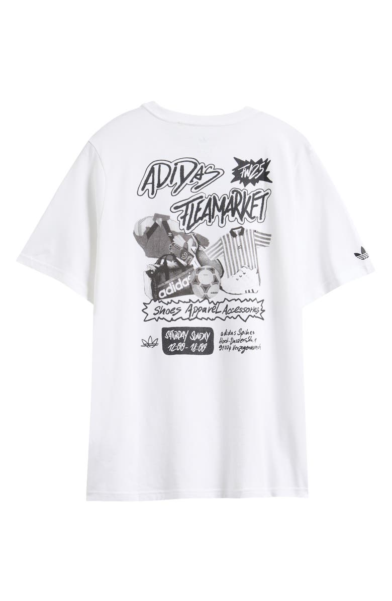 adidas Kids' Market Poster Cotton Graphic T-Shirt, Alternate, color, White