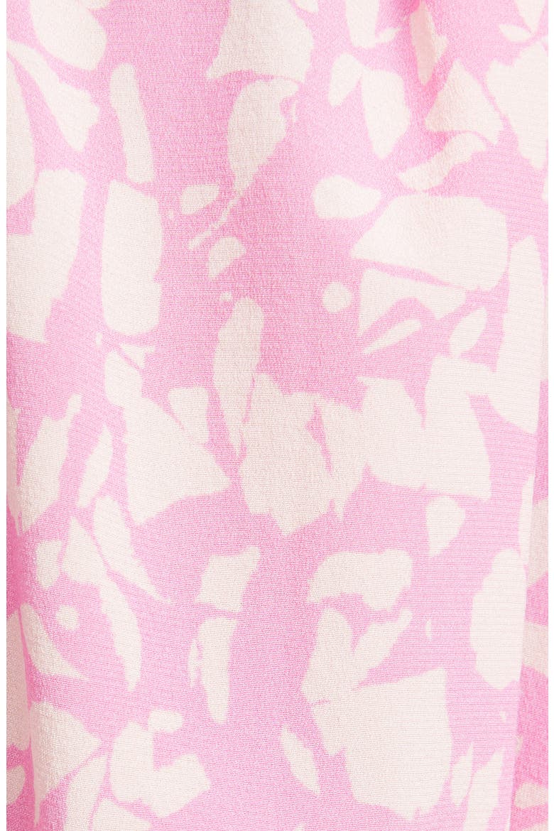 Zarga Keyhole Puff Sleeve Silk Blouse, Alternate, color, PINK