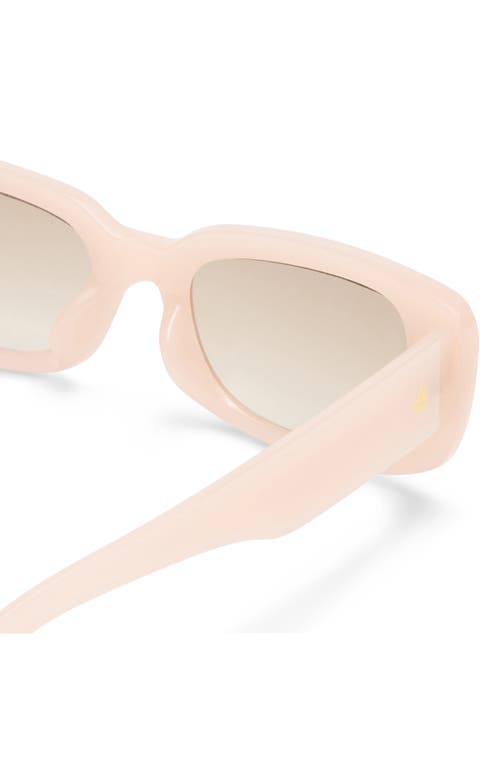Aire Ceres 51mm Rectangular Sunglasses In Blush/brown Grad
