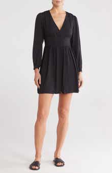 Lovestitch Long Sleeve Button Front Dress