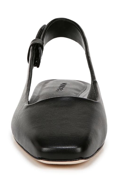 Vince Brody Slingback Flat In Black