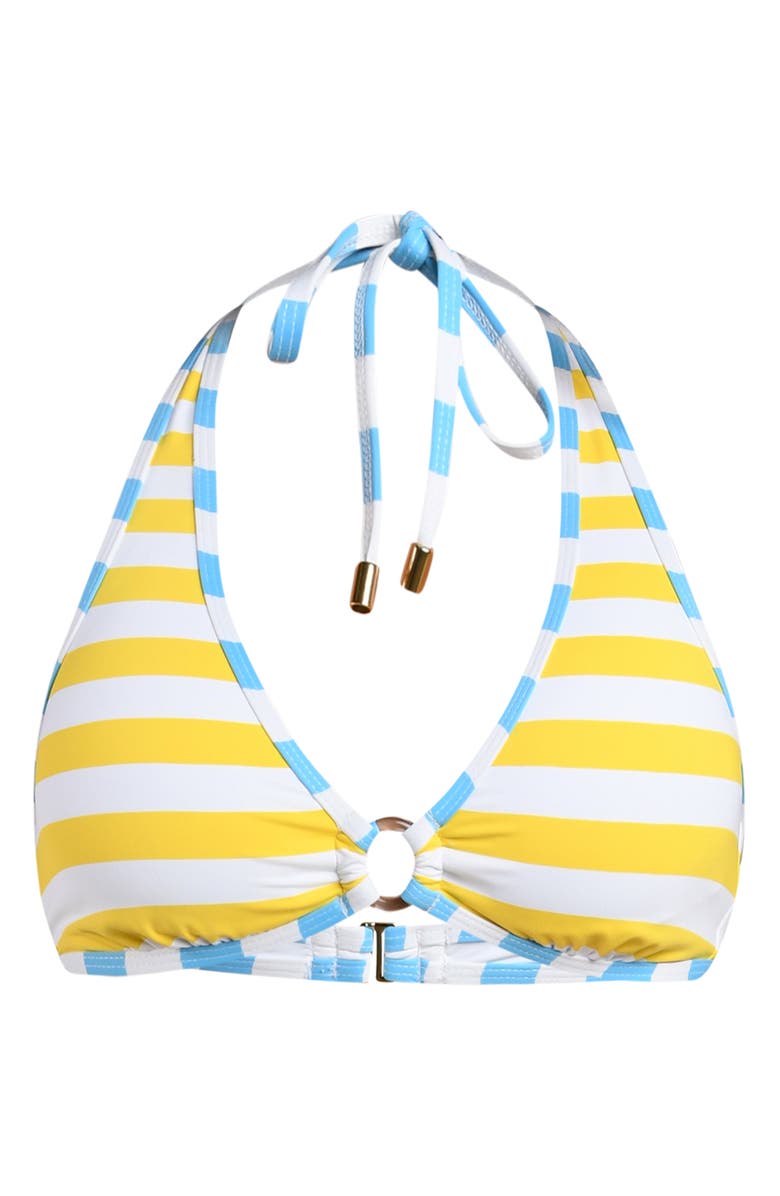 La Blanca Coastal Halter Bikini Top, Alternate, color, Soleil