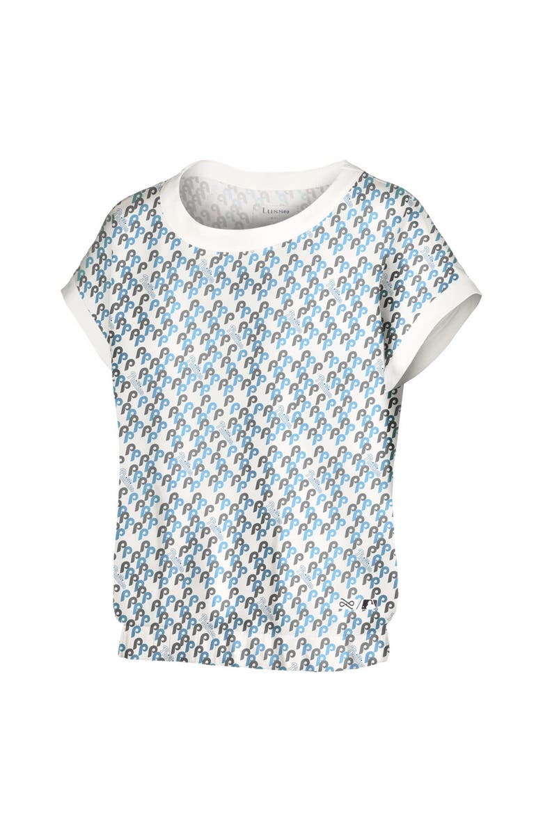 LUSSO Women's Lusso  White Philadelphia Phillies Madge Dolman Tri-Blend T-Shirt, Alternate, color, White