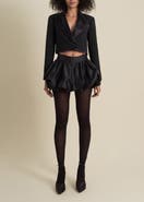 Contessa Mills Good Flared Taffeta Mini Puff Skirt