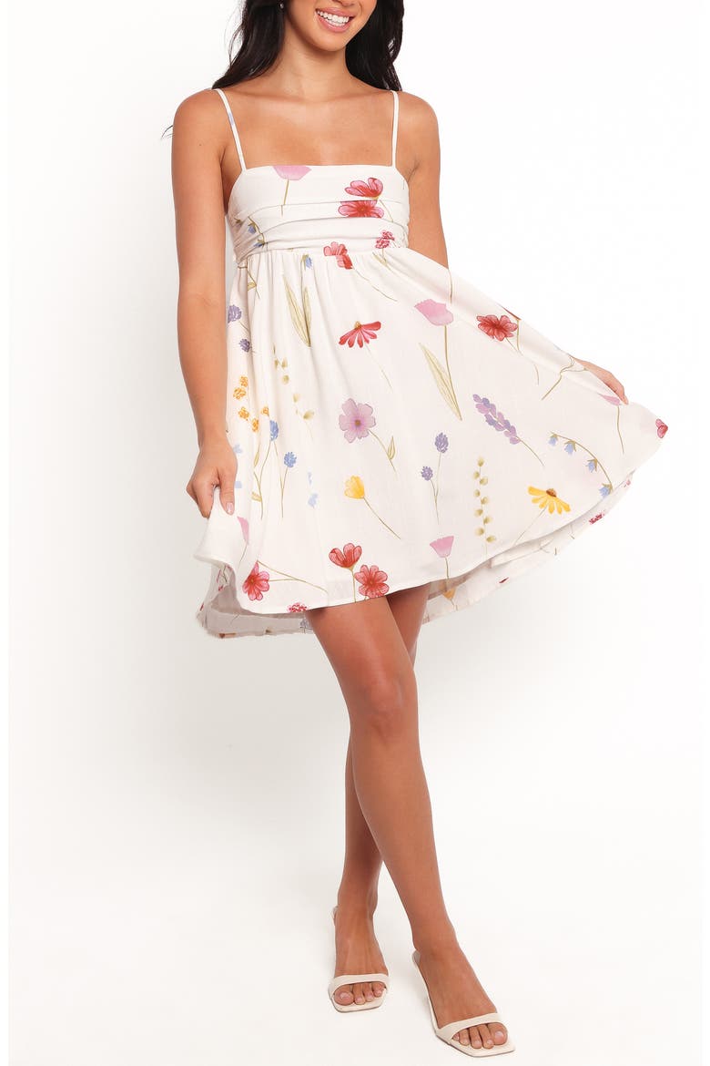 Jesse Floral Print Minidress, Main, color, DITSY FLORAL