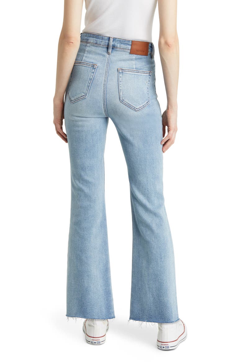 Patch Pocket Bootcut Jeans, Alternate, color, LIGHT WASH